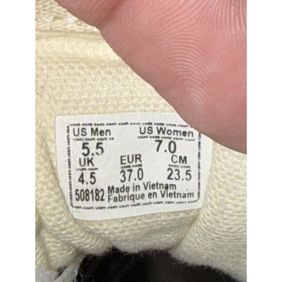 VANS Womens Old Skool Checkerboard White Black Low Top Shoes Sneakers Size 7 - Picture 9 of 9